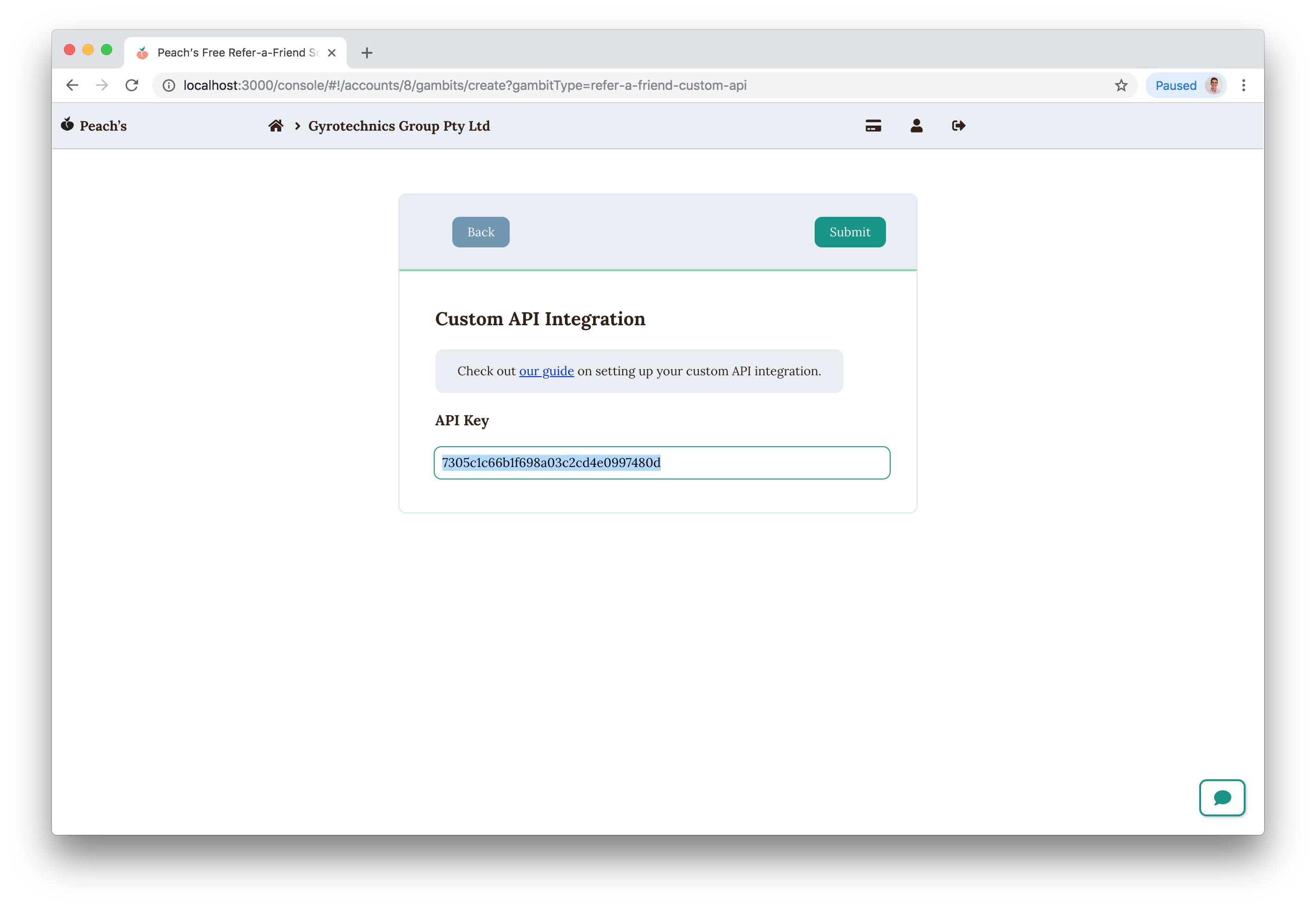 Api Friend Documentation for API Integrations - Peach’s Refer-a-Friend Software
